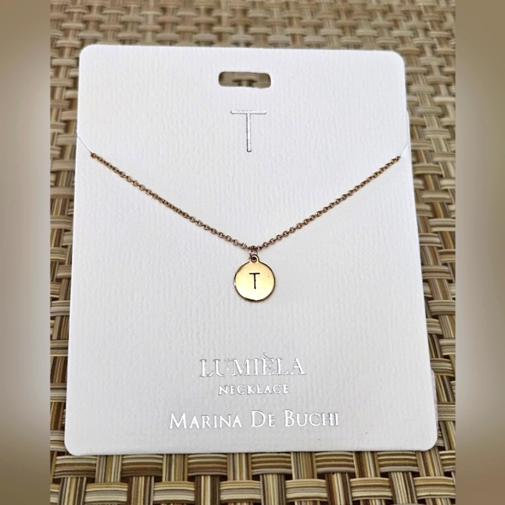 🌟 T * Initial Name Chain Lumiela Necklace 🌟